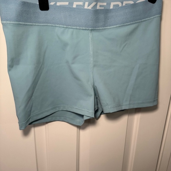 2/$20 Nike Pro Women's Light Blue Athletic Shorts-xl - Picture 7 of 8